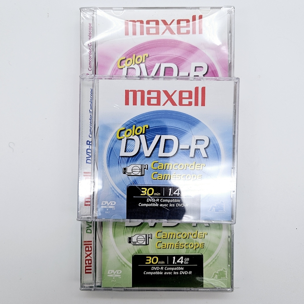 MAXELL | DVD-R camcorder blank media discs 5 pack